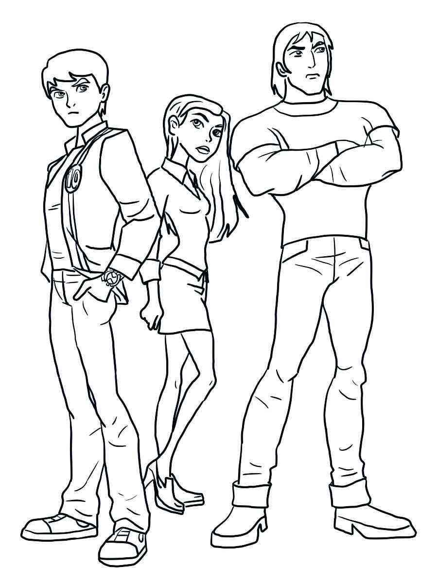 Ben 10 coloring page 11