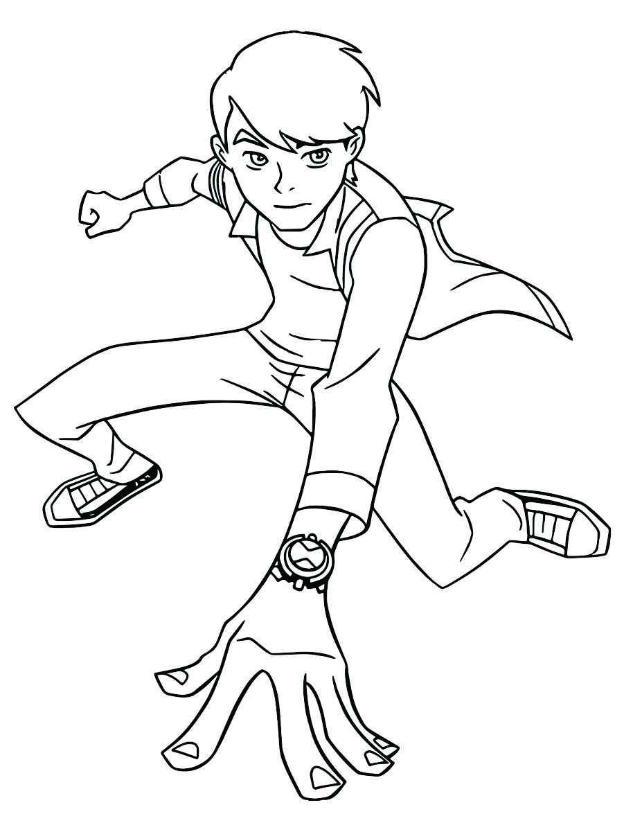 Ben 10 coloring page 9