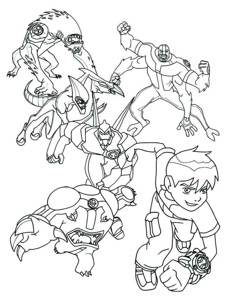 Ben 10 coloring page 95