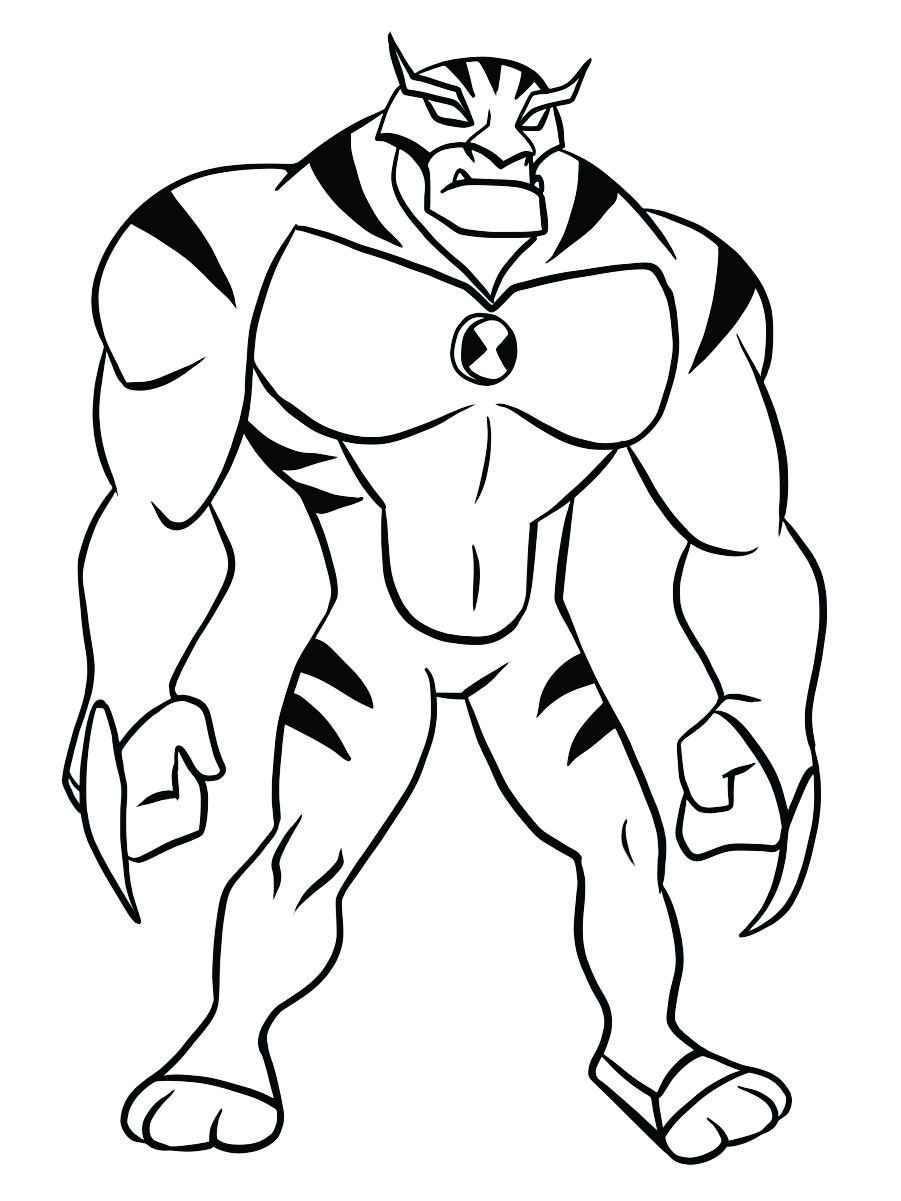 Ben 10 monster coloring page 35