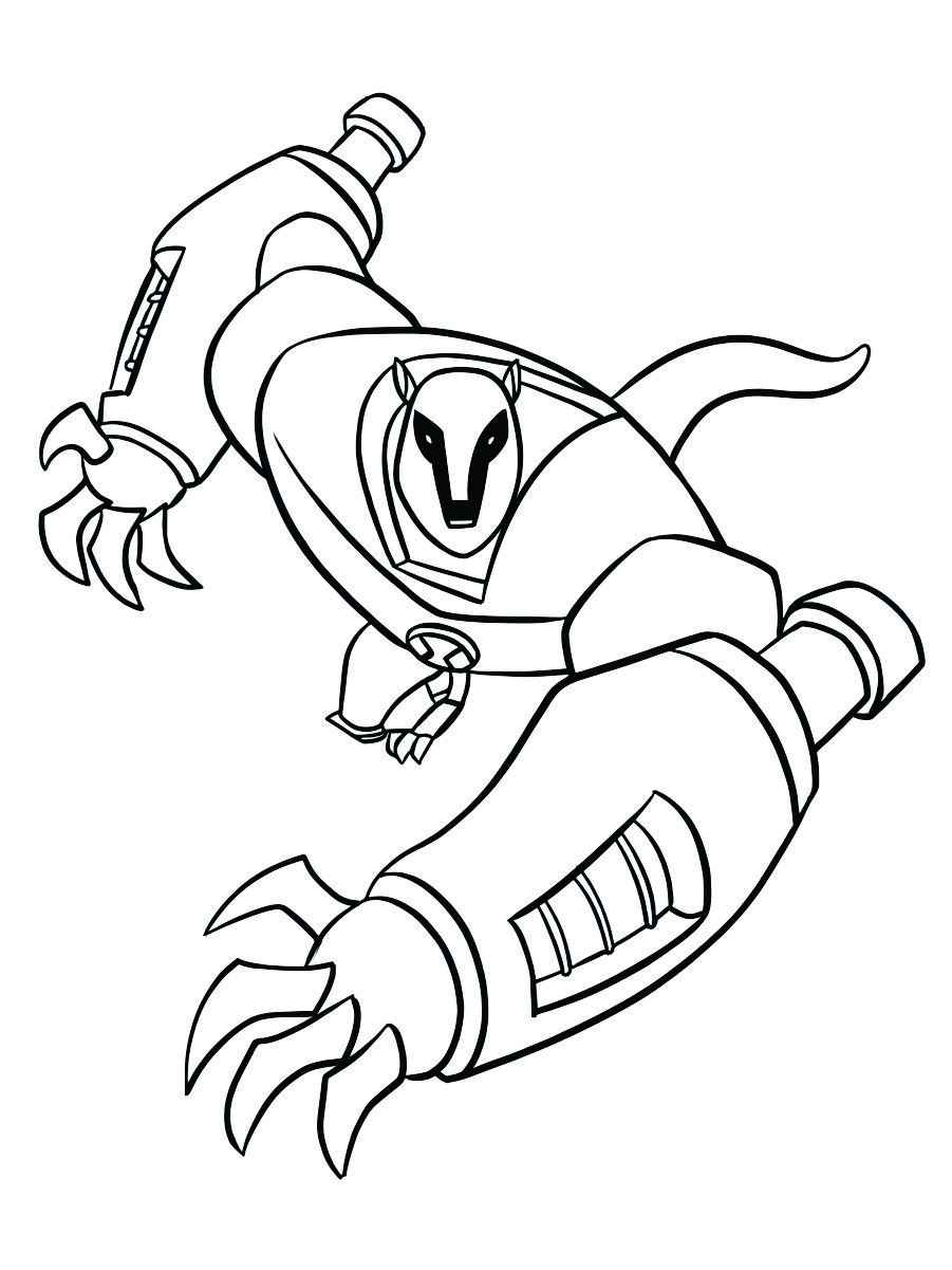 Ben 10 monster coloring page 60