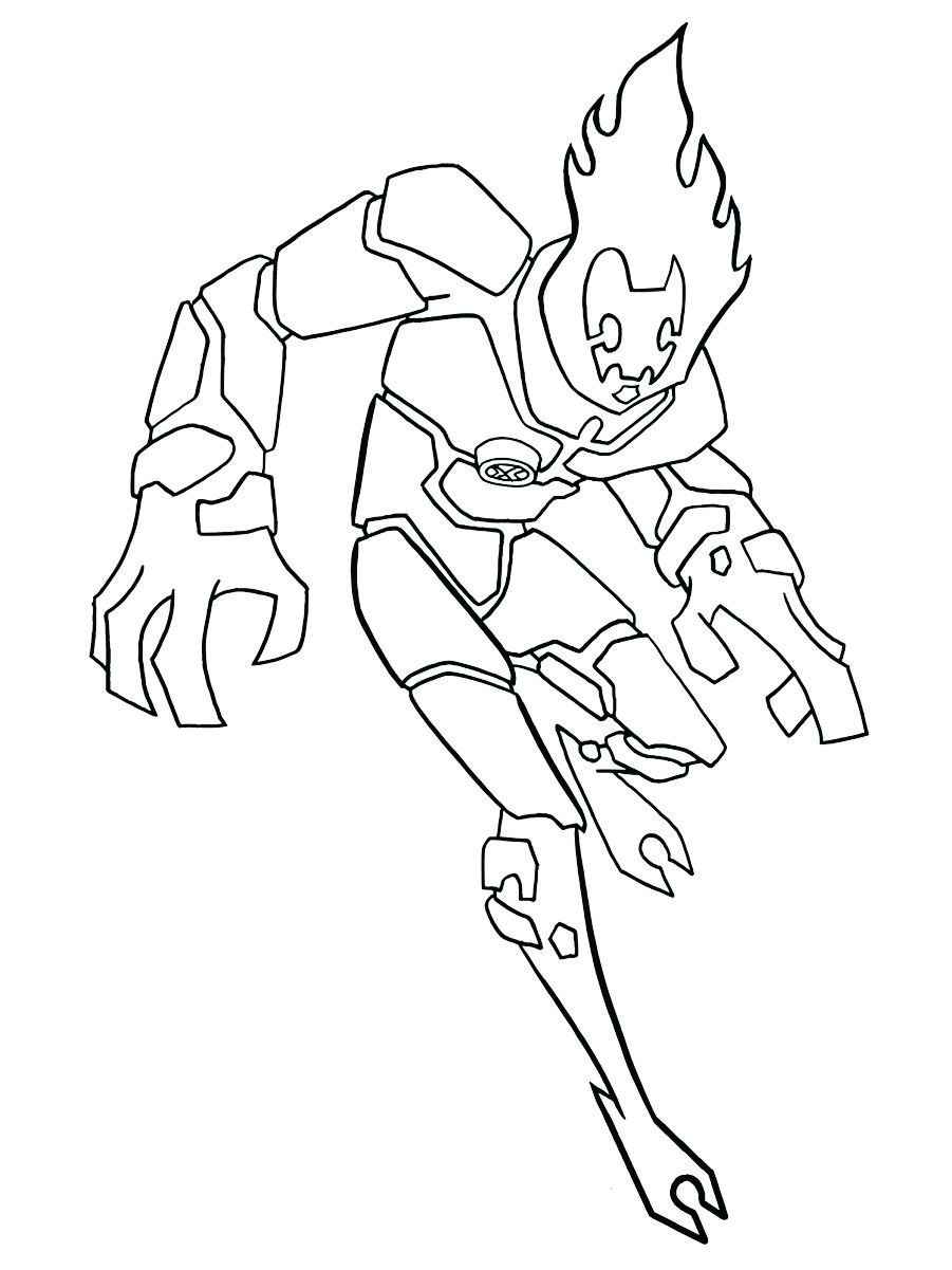 Ben 10 monster coloring page 79