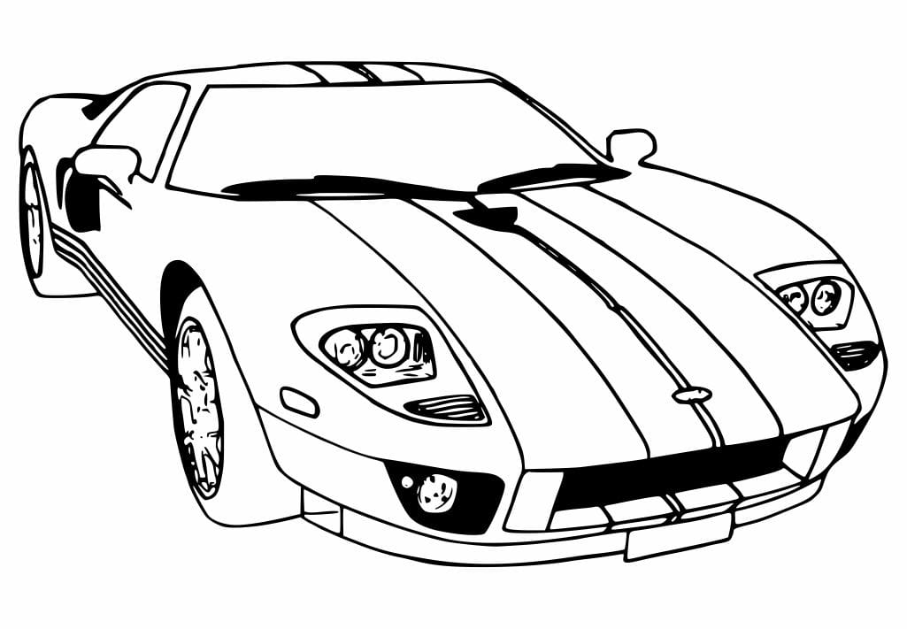 car coloring page