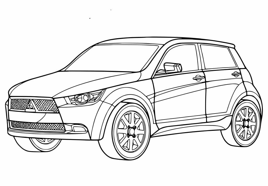 car coloring page