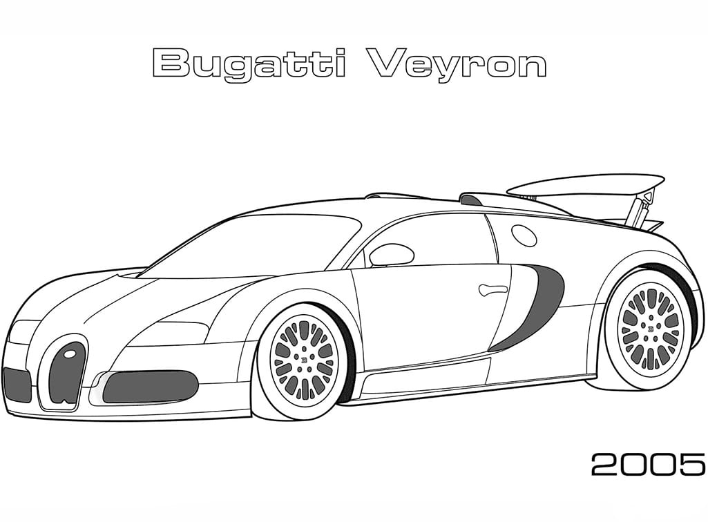 Premium car coloring page