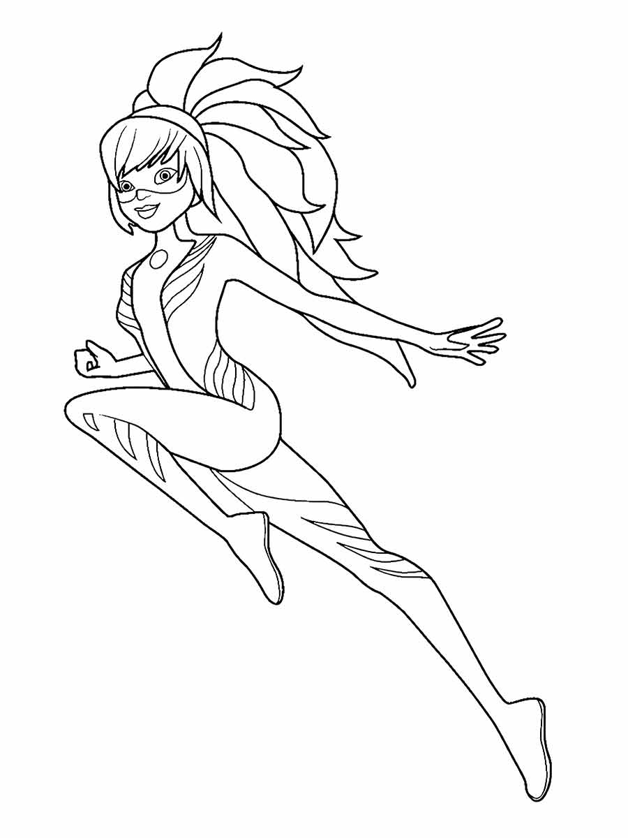 Coloring page of Chloe Bourgeois, also known as Queen Bee.