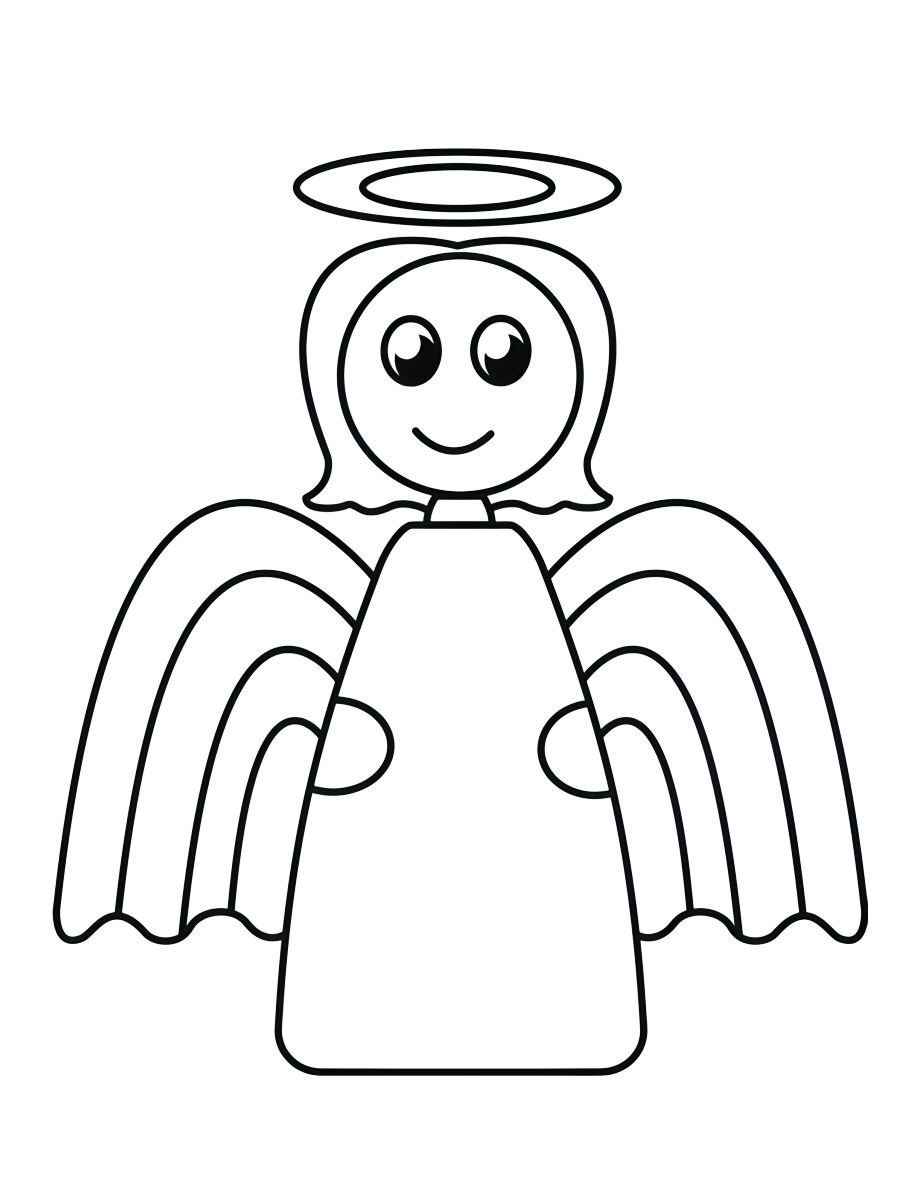 Angel coloring page.