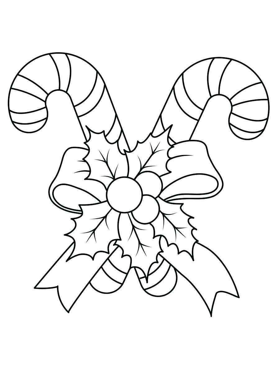 Christmas symbol coloring page.