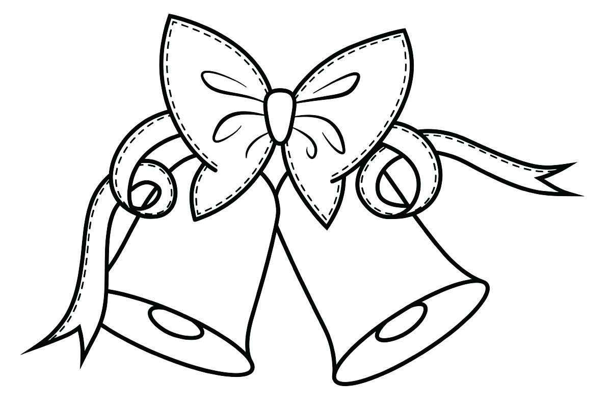 Christmas bells coloring page.