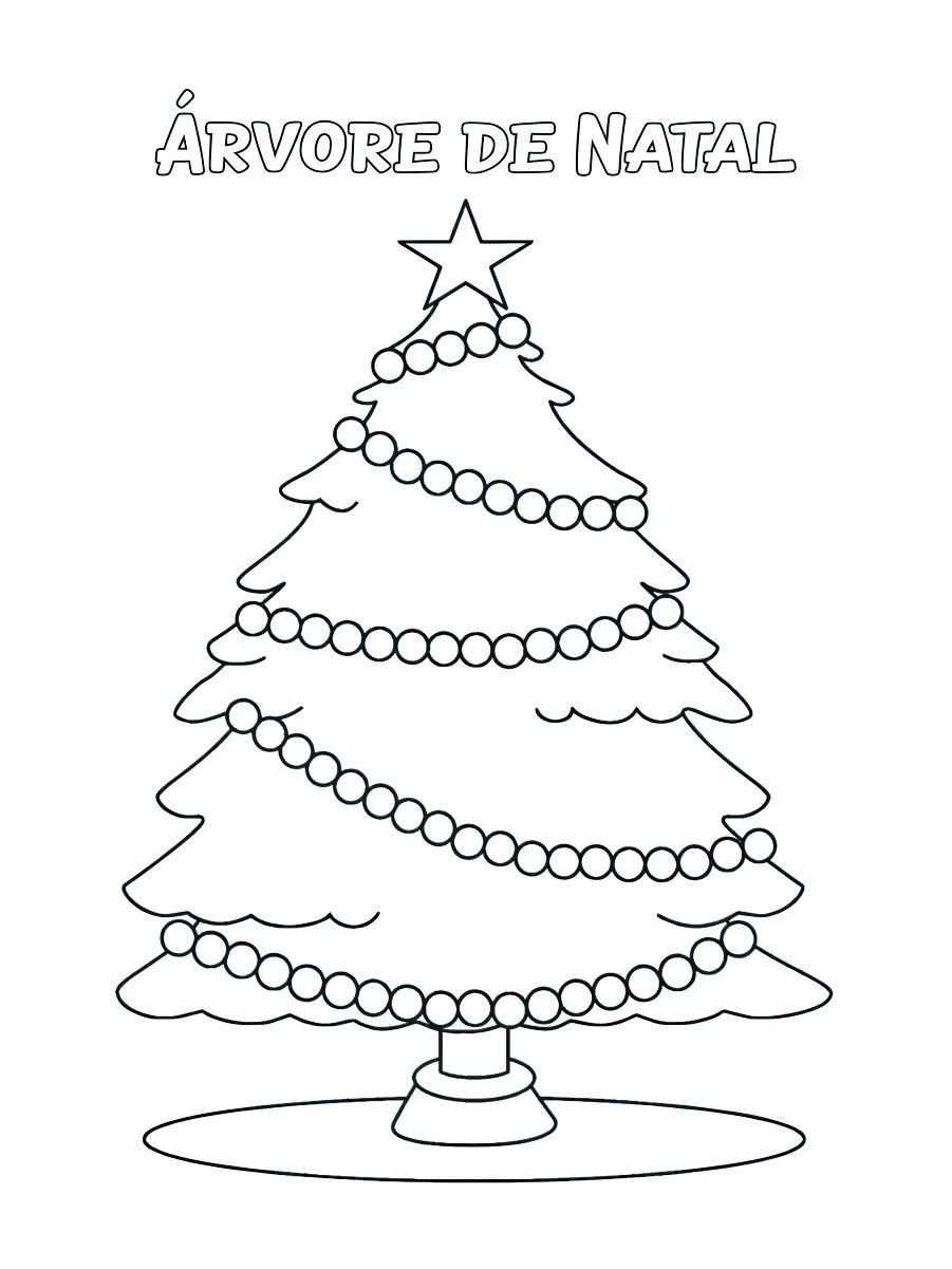 Christmas tree coloring page