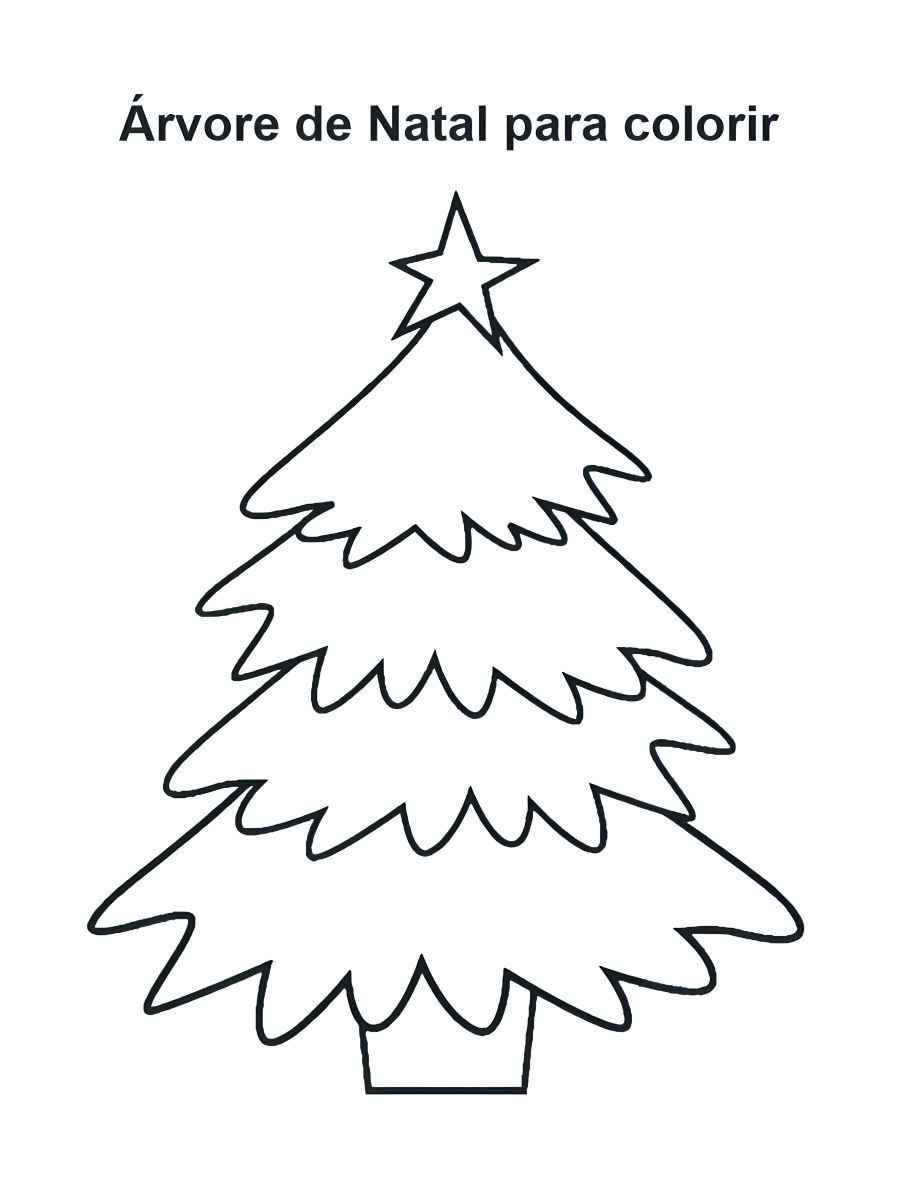 Simple Christmas tree for coloring.