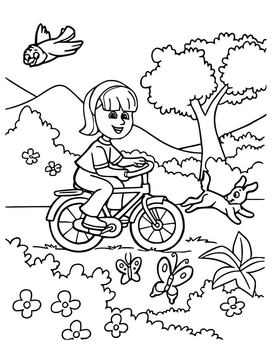 Coloring page of children, easy and fun to color.