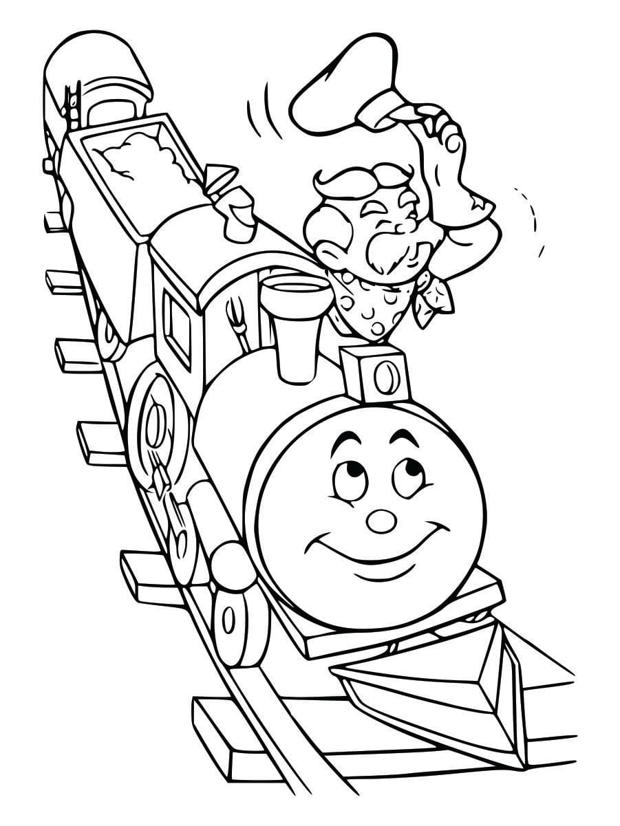 Coloring page of a simple train, designed for kids to have fun coloring.