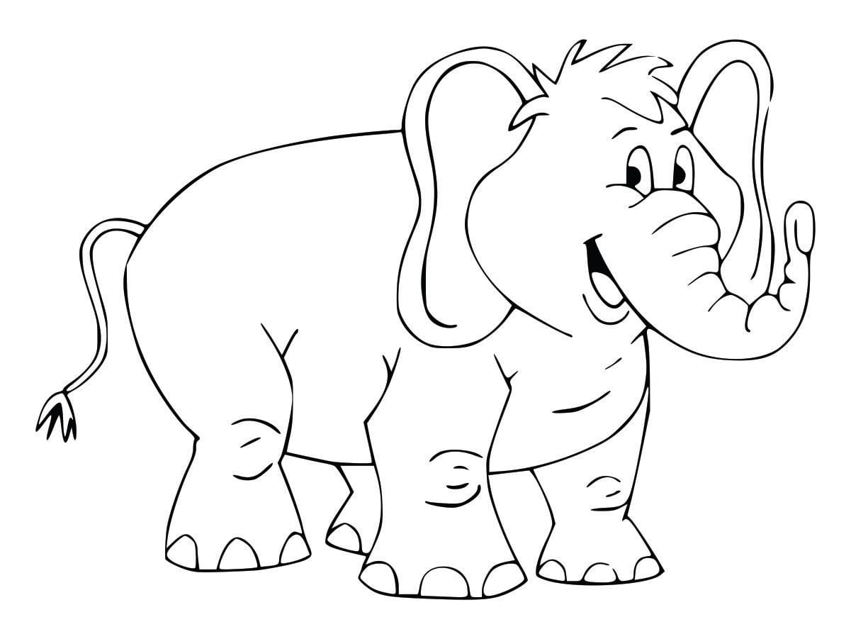 Coloring page of a mommy elephant with her child, easy and heartwarming.