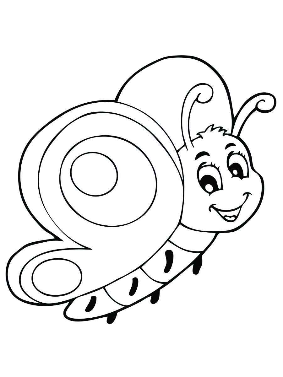 Cute ladybug coloring page.