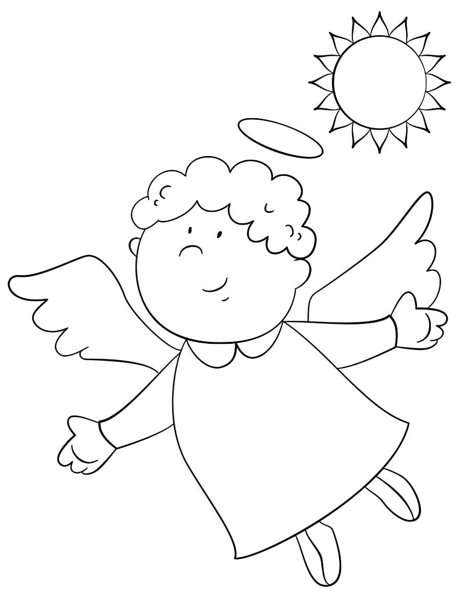 Angel coloring page