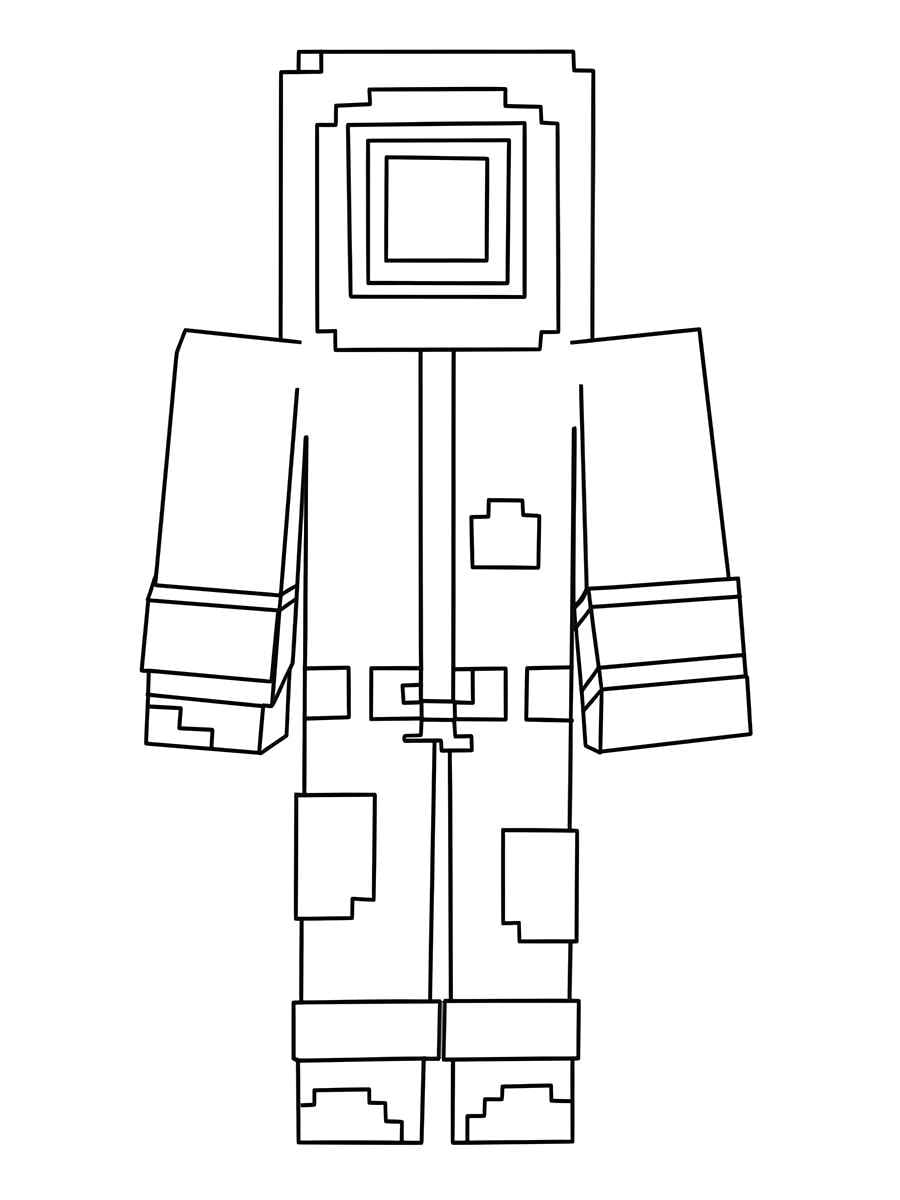 Easy Minecraft coloring page 40