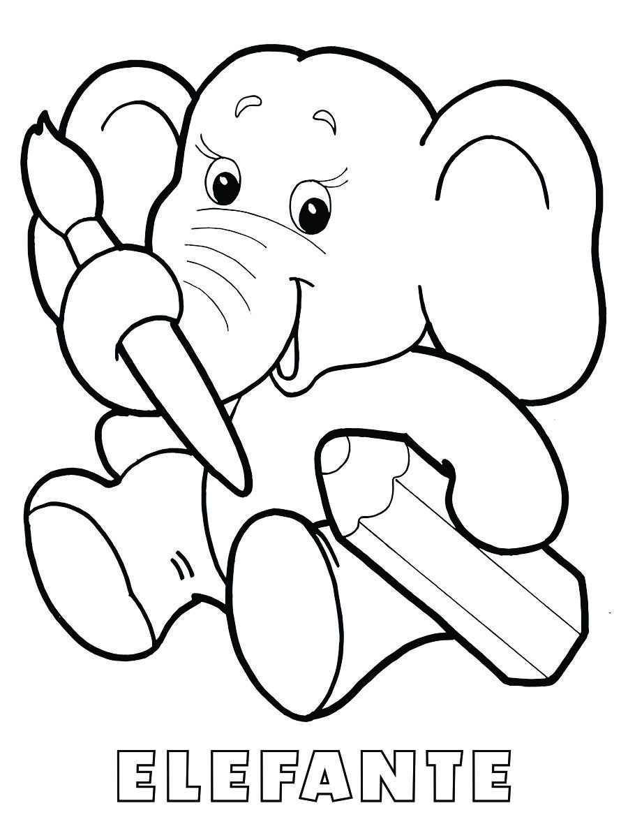 Elephant coloring page number 29