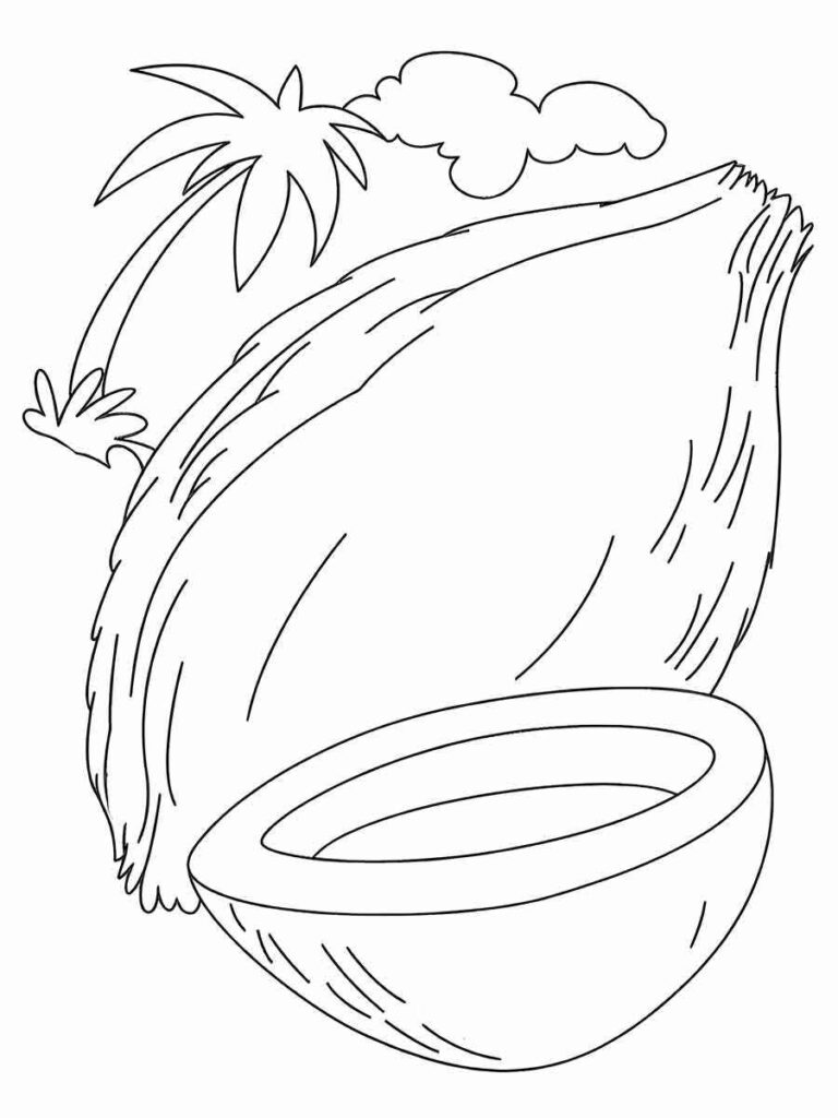 coconut-coloring-pages