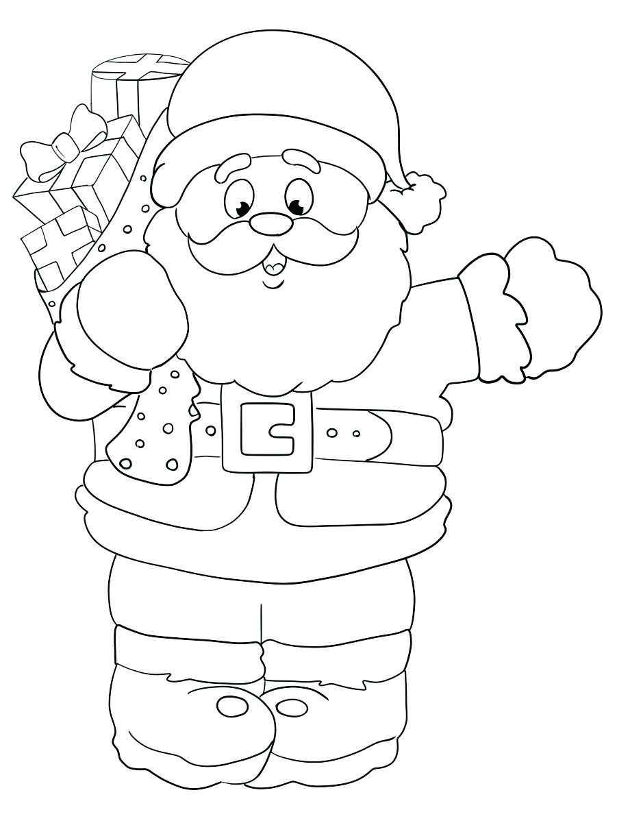 Santa Claus coloring page.