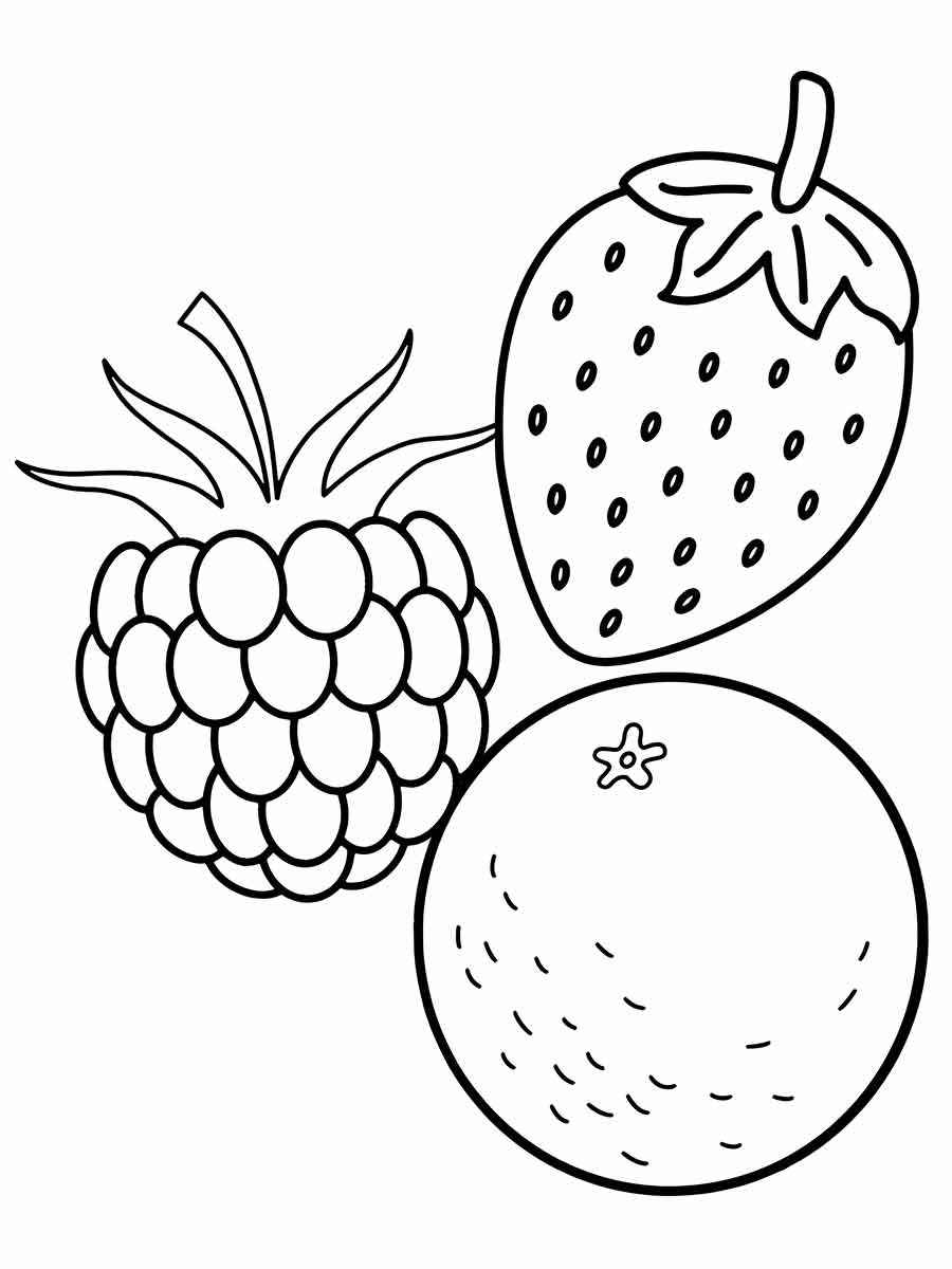 fruit mix 8 coloring page