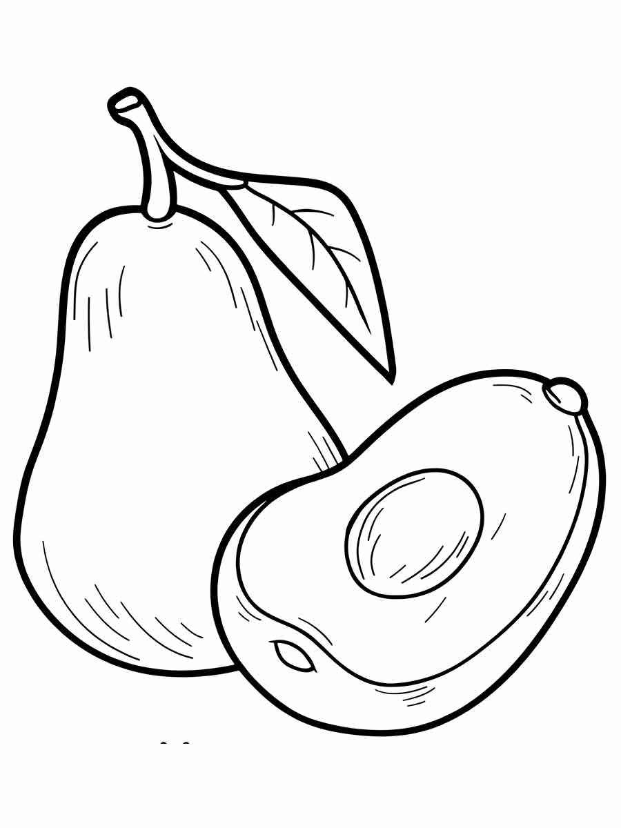 fruit coloring page 10