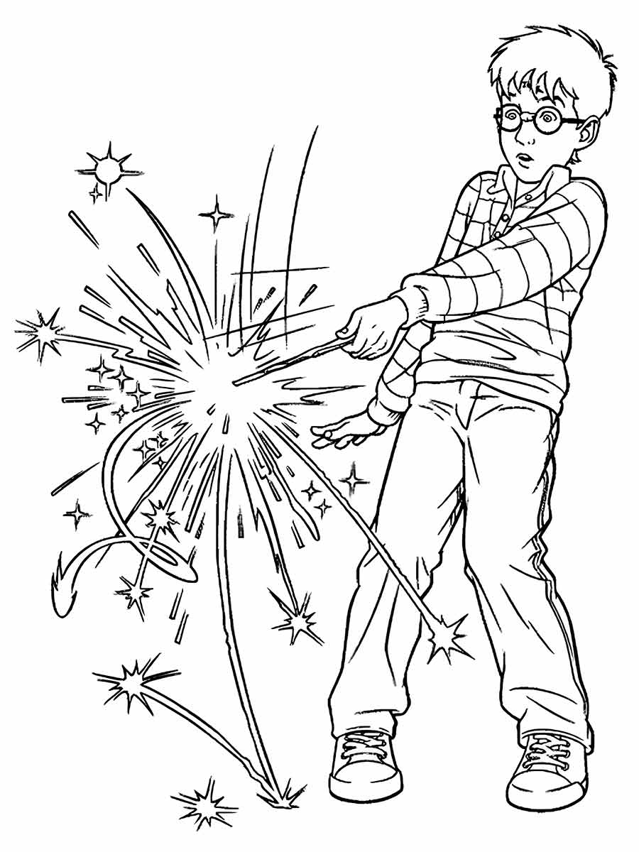 Printable Harry Potter coloring page