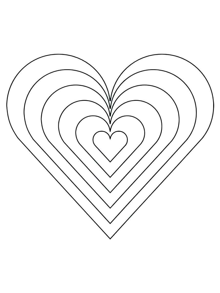 Heart coloring page 33