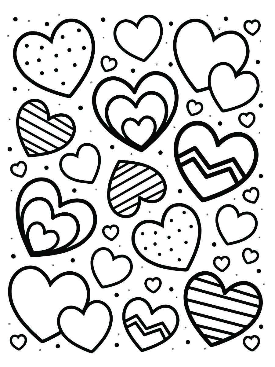 Heart coloring pages 41