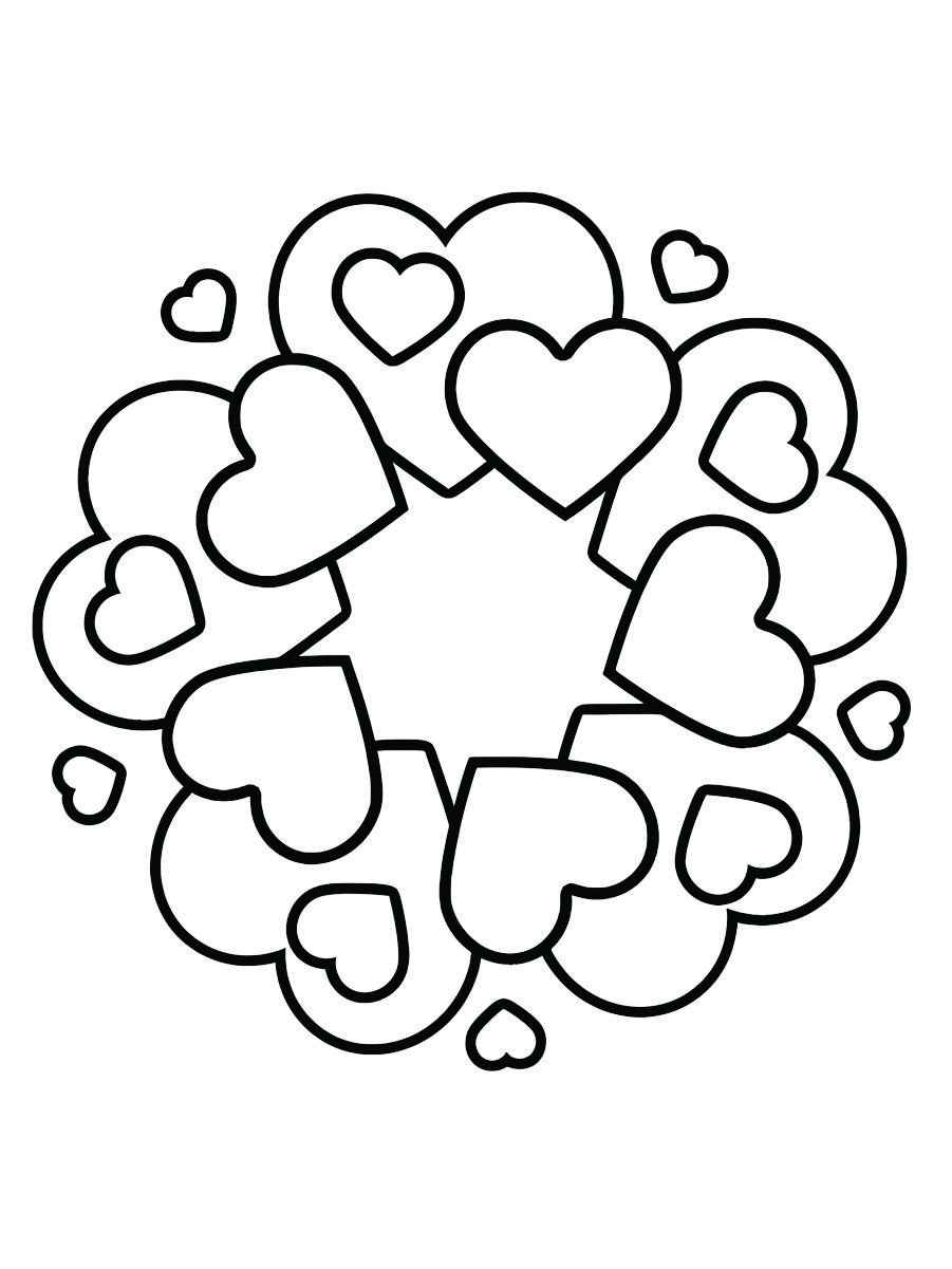 Heart coloring page 50