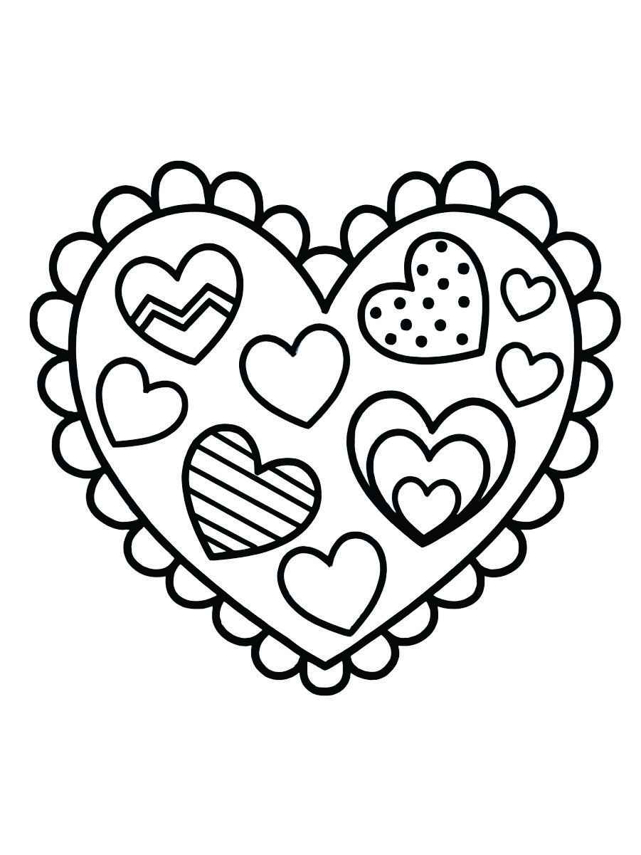 Heart coloring page 54