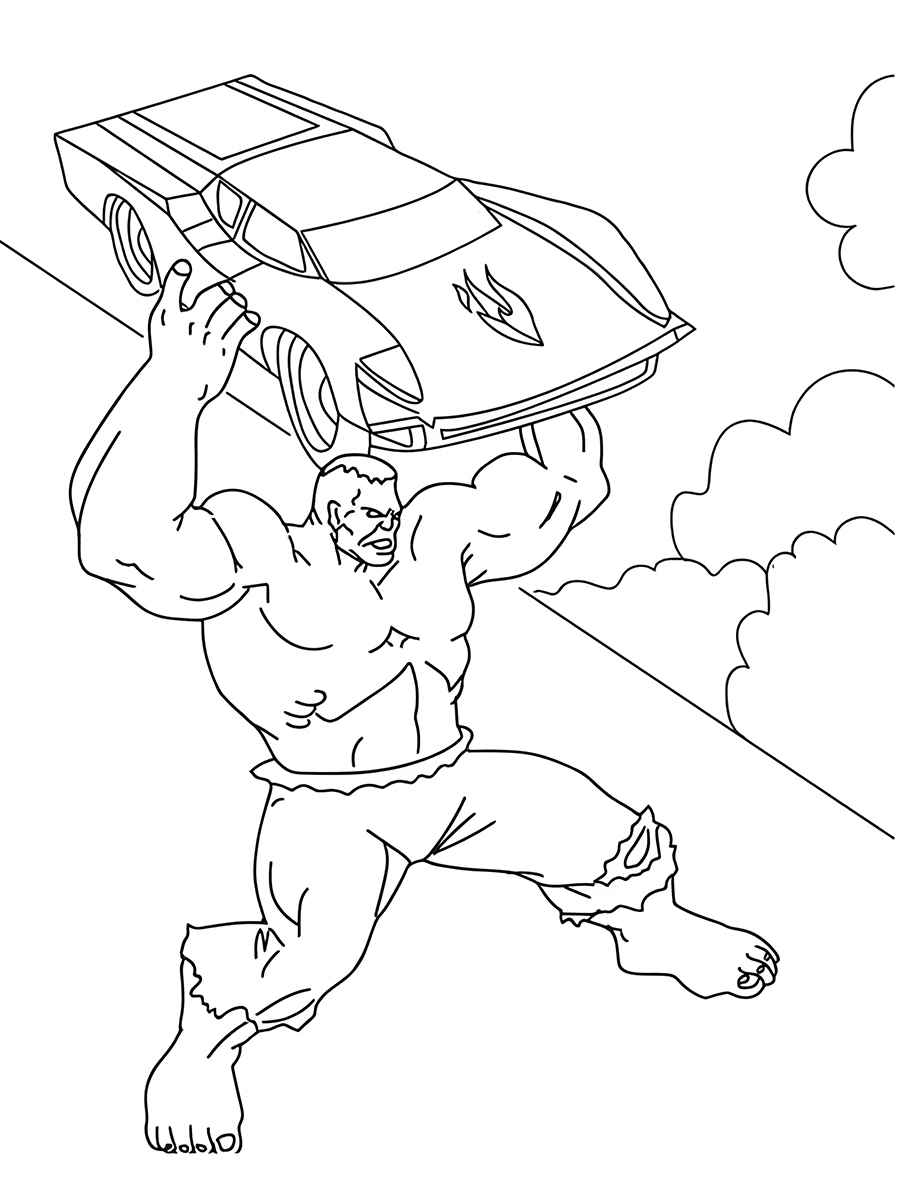 Hulk coloring page 28