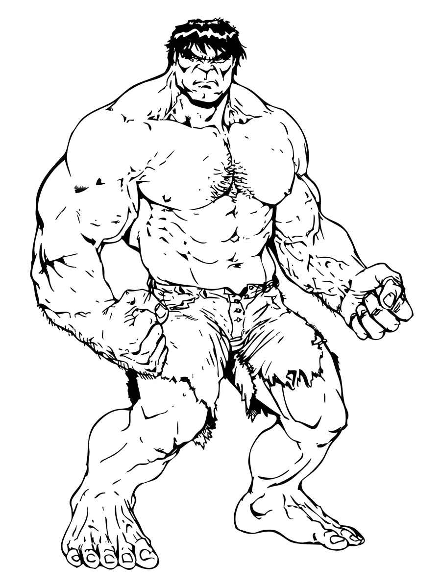 Hulk coloring page 29