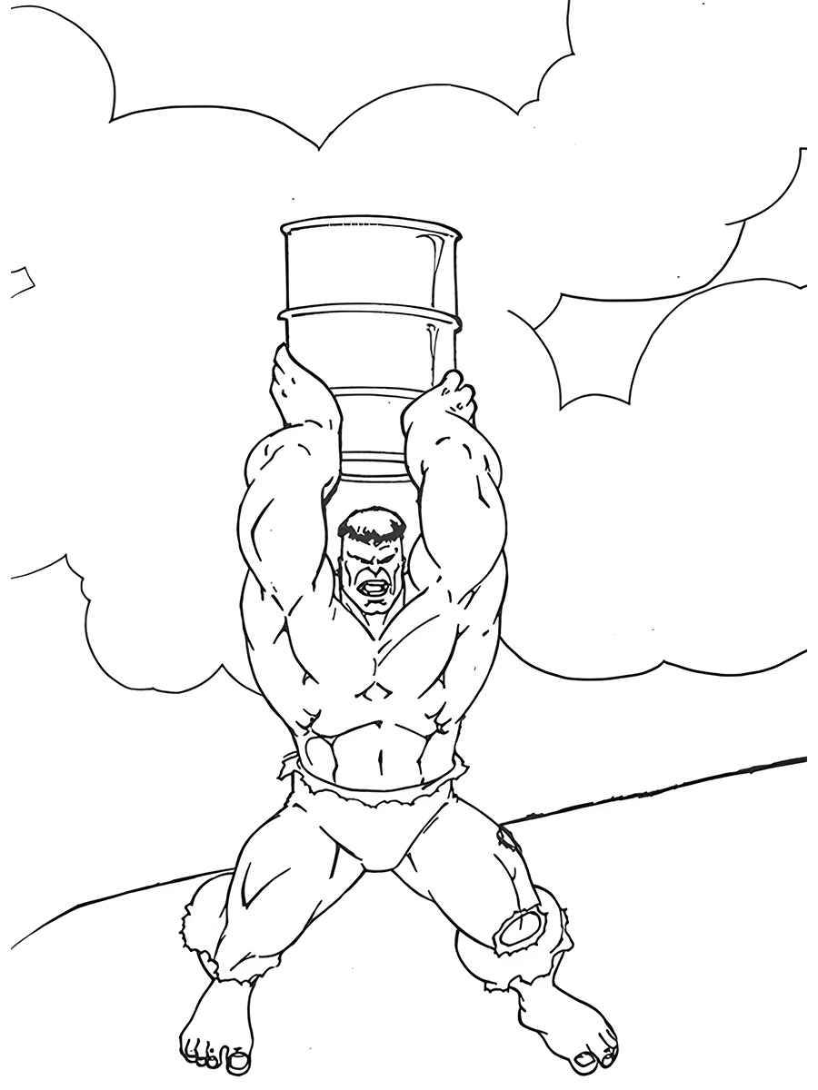 Hulk coloring pages 5