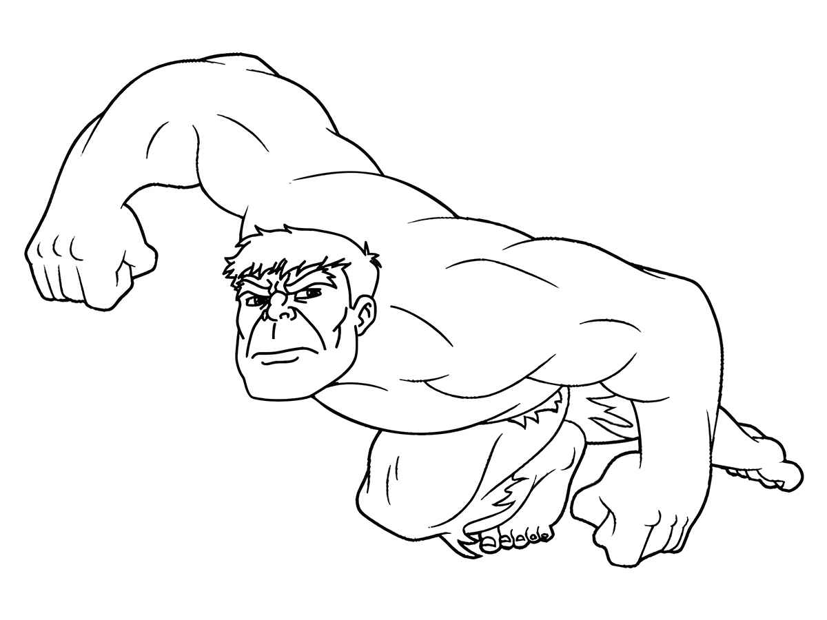 Incredible Hulk coloring page