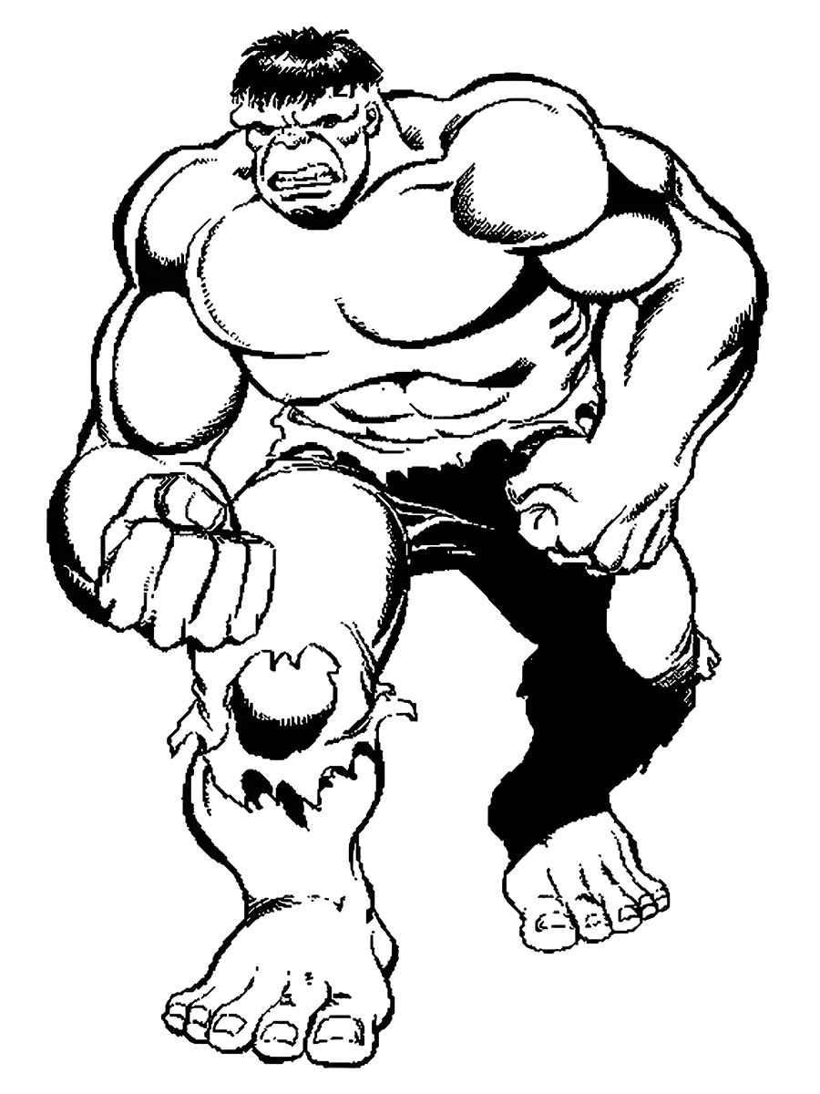 Incredible Hulk coloring page