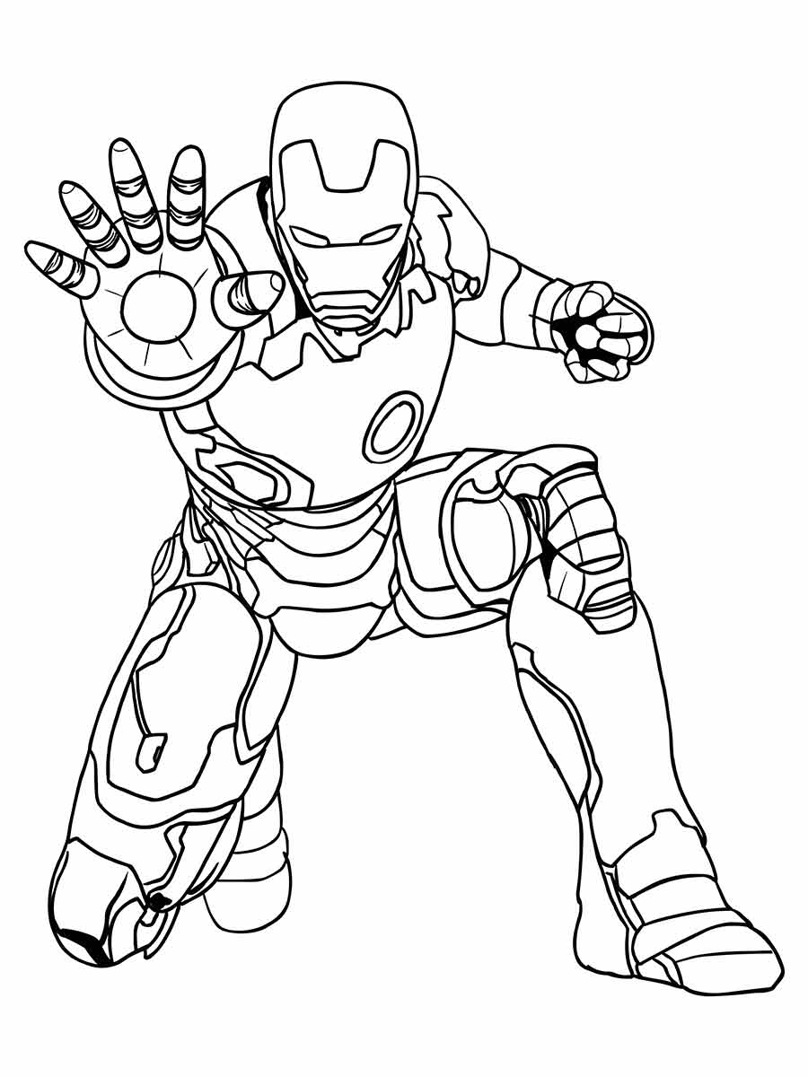 Iron Man coloring page 11.