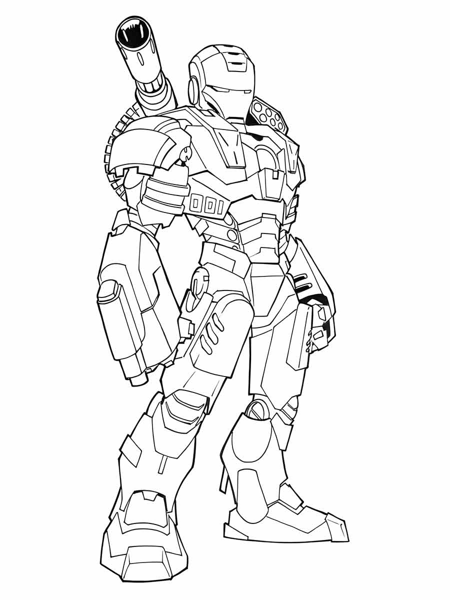 Iron Man coloring page 15.