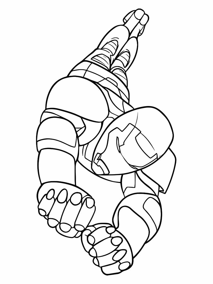 Iron Man coloring page 16.