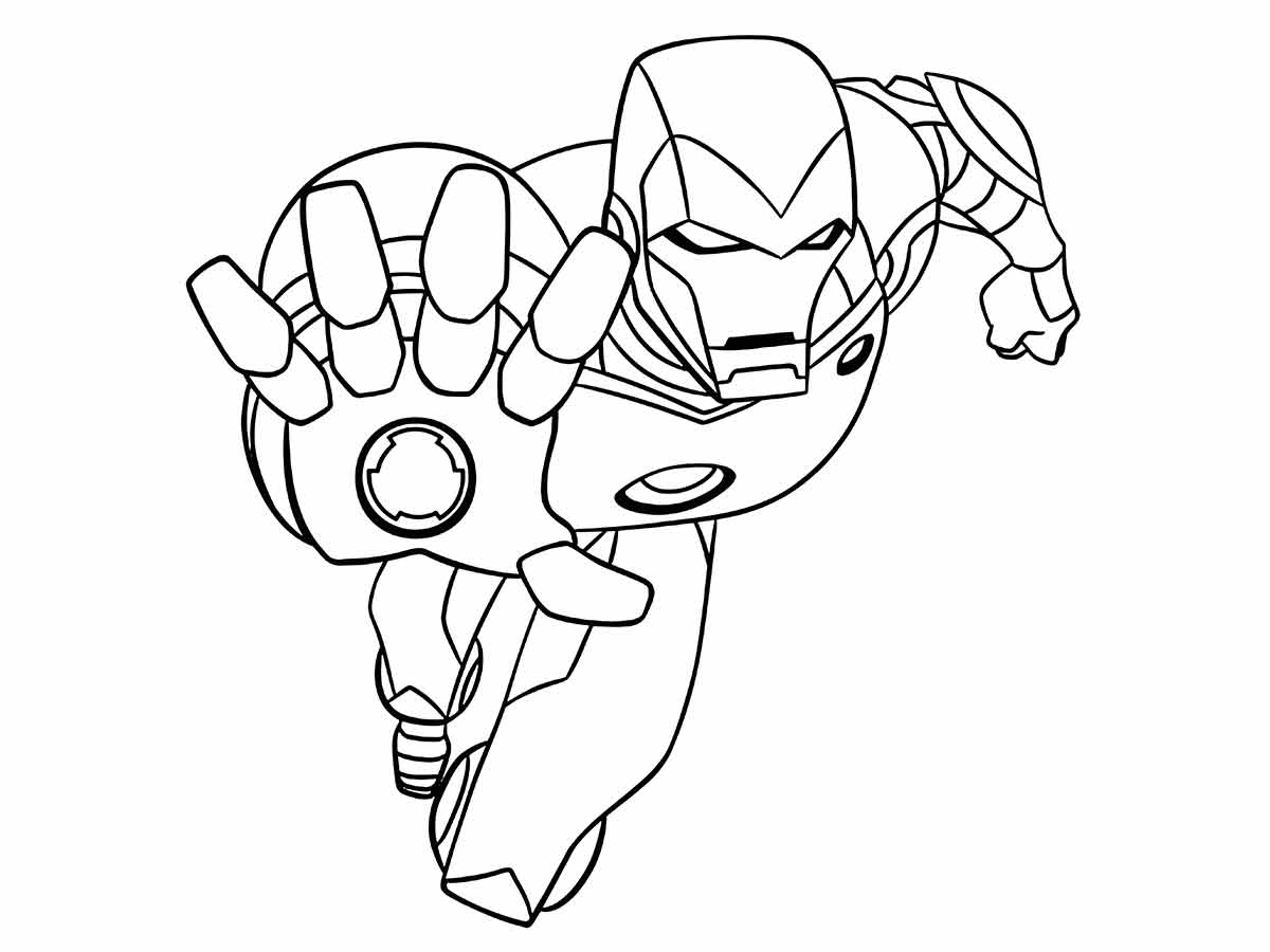 Iron Man coloring page 30.