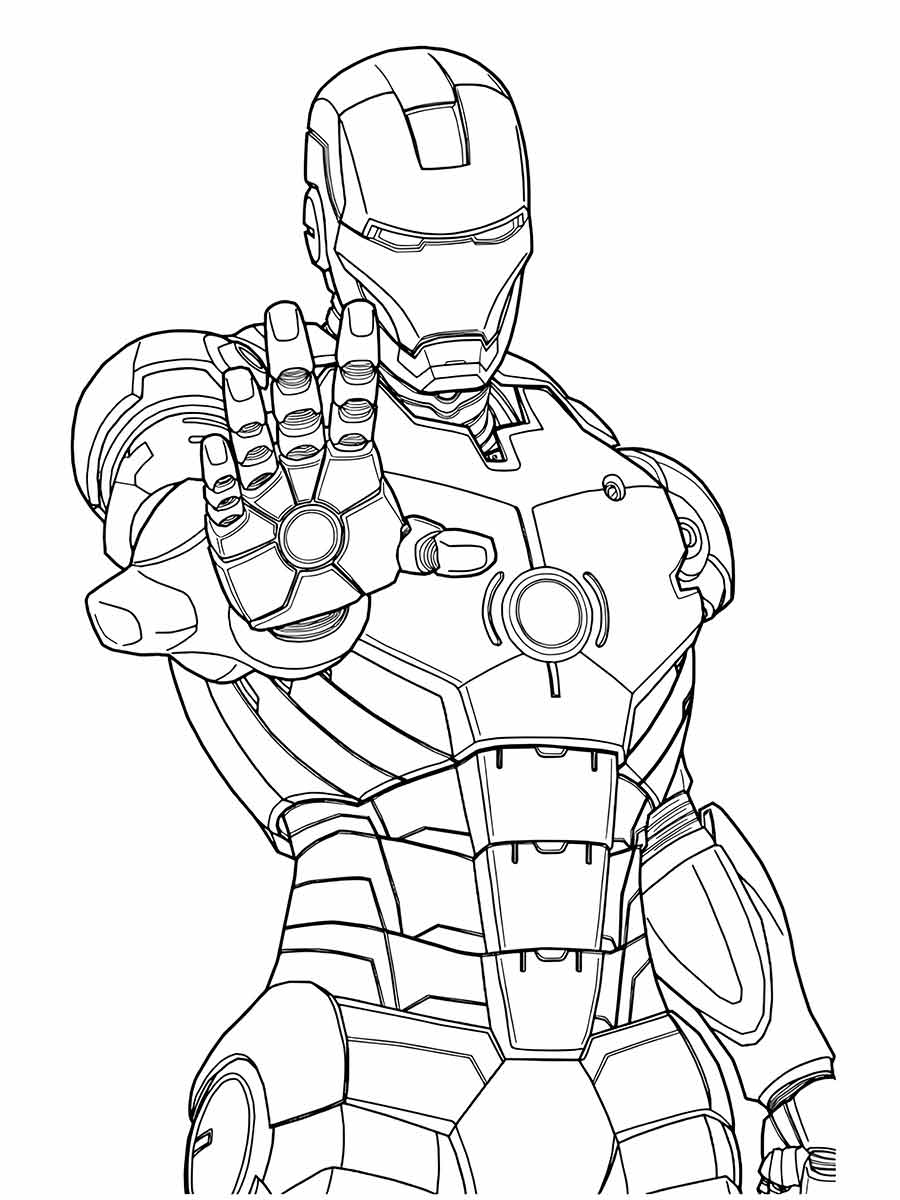 Iron Man coloring page 33.