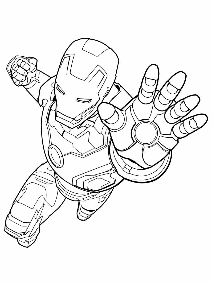 Iron Man coloring page 34.