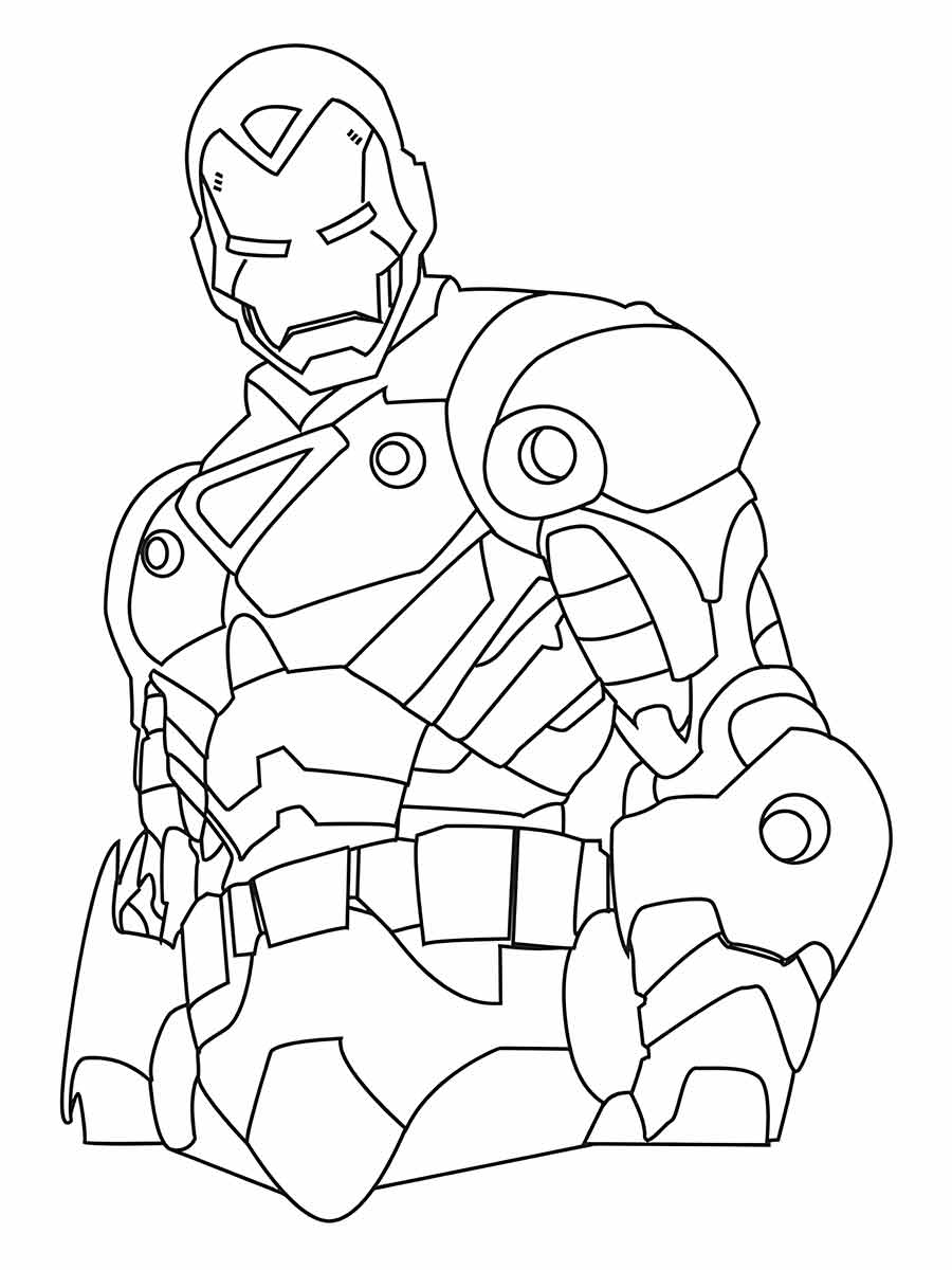 Iron Man coloring page 35.