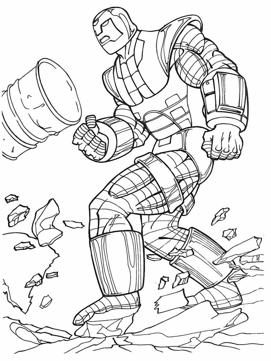 Iron Man coloring page 36.