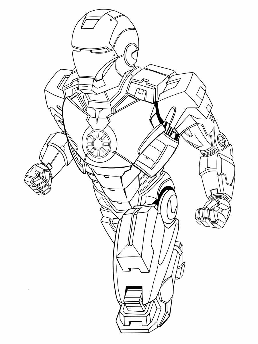 Iron Man coloring page 37.