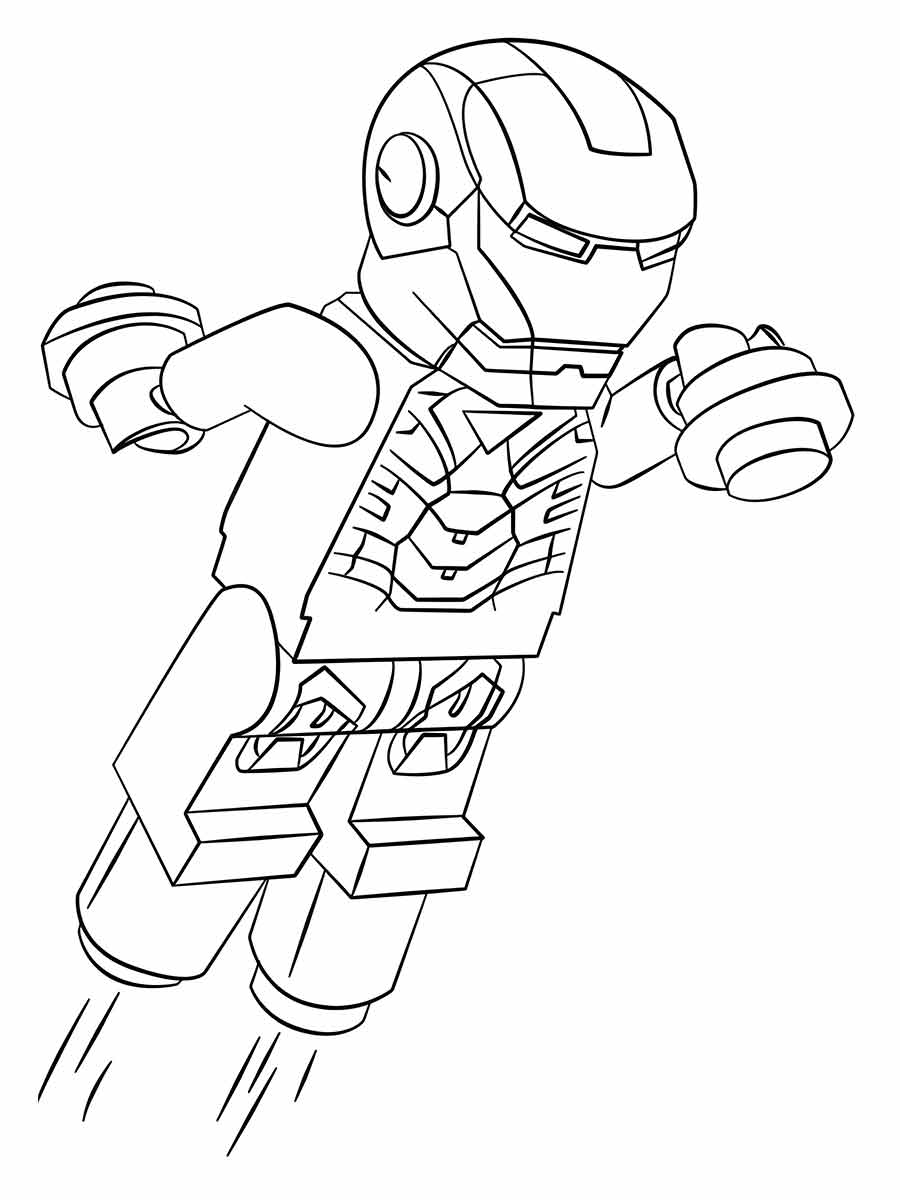 Iron Man coloring page 38.