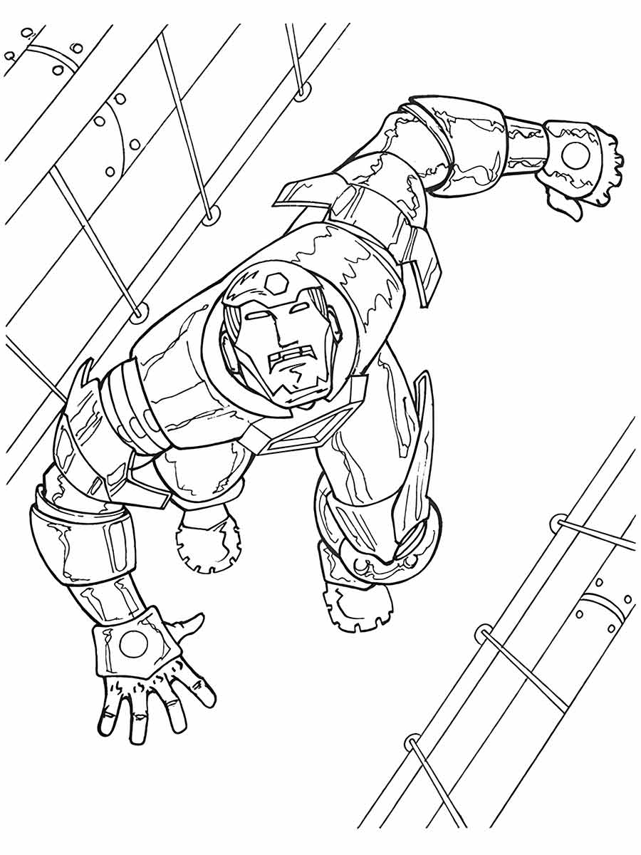 Iron Man coloring page 41.