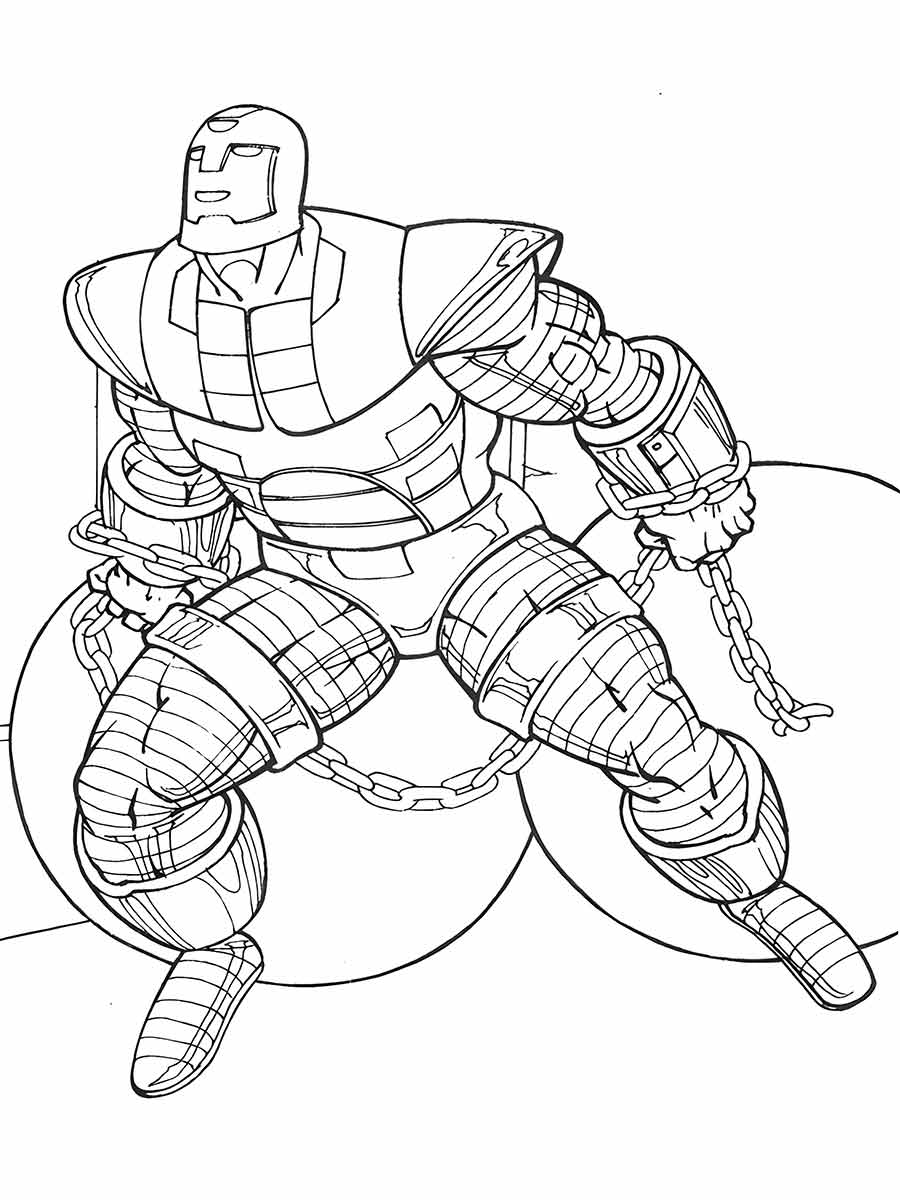 Iron Man coloring page 42.