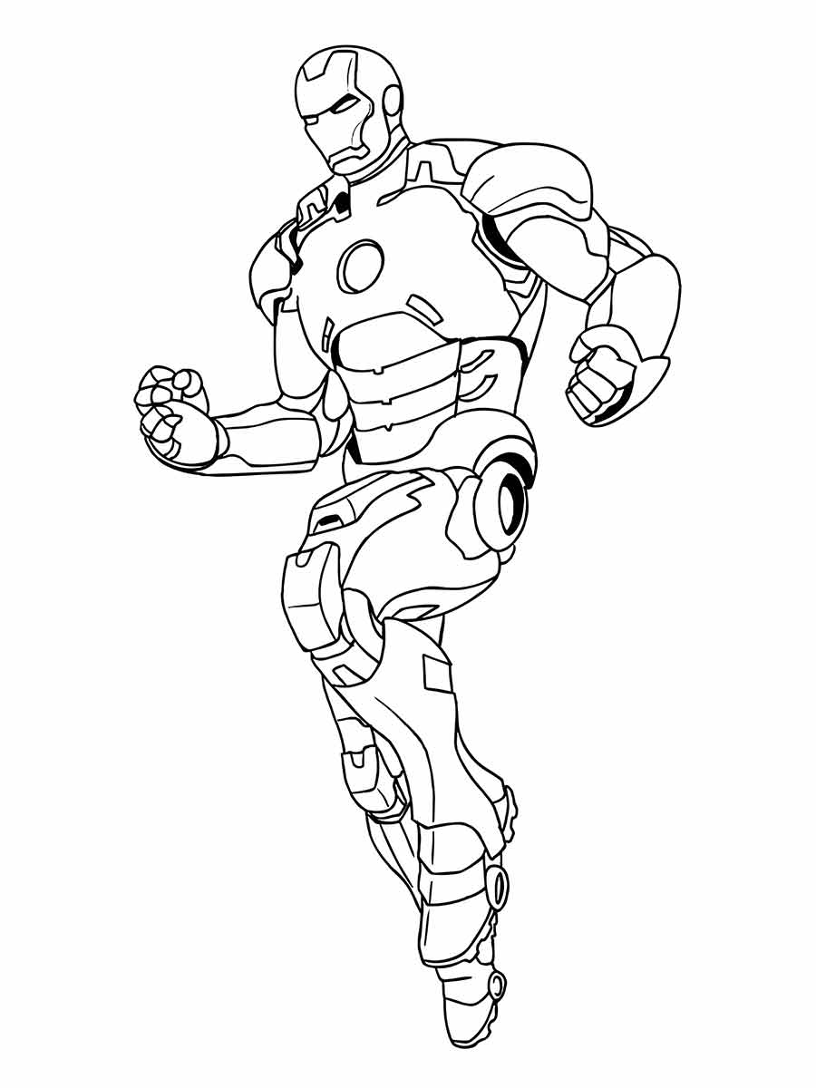 Iron Man coloring page 9.