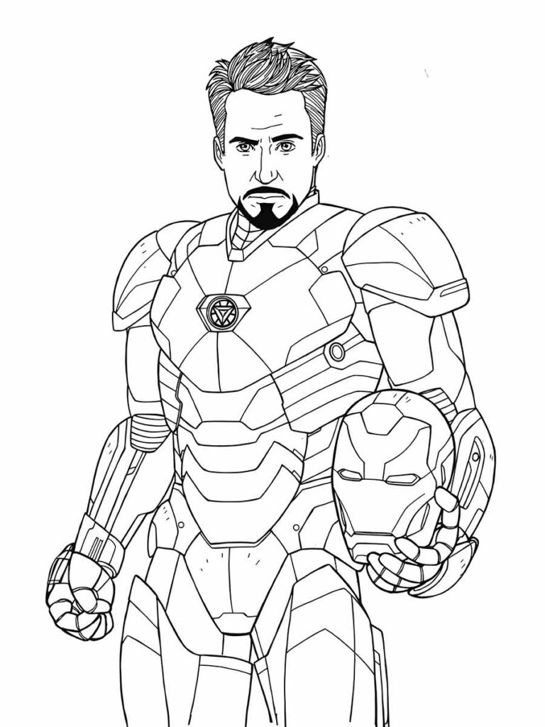 Iron Man Coloring Page